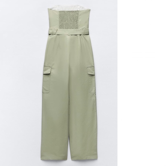 Zara WIDE LEG TECHNICAL FABRIC JUMPSUIT - Picture 6 of 13